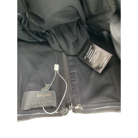 Michael Costello x Revolve 'Livia' Black Poly Midi Dress Size S - Picture 4 of 4